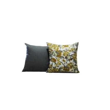 Imagem de Capas para Almofadas 60x60 Estampa Floral Conjunto 2 peças - Nallu Dec
