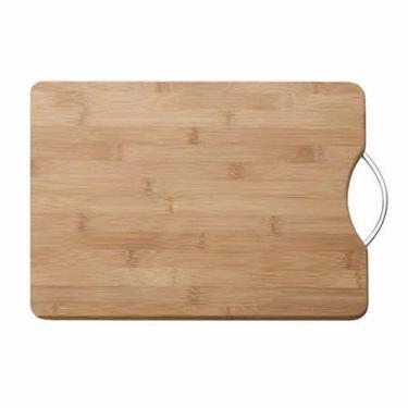 Imagem de Tabua de Corte em Madeira para Churrasco com Alça 34x24cm  - Ke home 