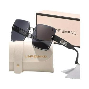 Imagem de Óculos De Sol Femininos Com Gradiente, Decoração De Pérolas E Flores, 