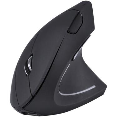 Imagem de Mouse Sem Fio Recarregavel 2.4 Ghz Vertical Ergonomico Ortopedico Powe
