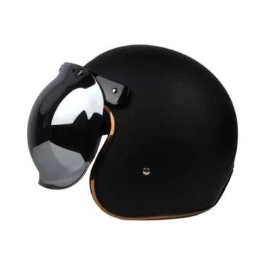 Imagem de Capacete De Motocicleta Vintage 3/4 Aberto Para Homens E Mulheres, Clá