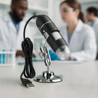 Imagem de Mini Microscópio Usb Digital Para Estudo Em Casa - RELET