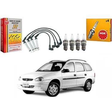 Imagem de Kit Vela Ngk Cabo Corsa Wagon 1.6 8v 1997 A 2003
