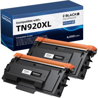 Imagem de Toner para impressora a laser Belietop TN920XL preto, pacote com 2 uni
