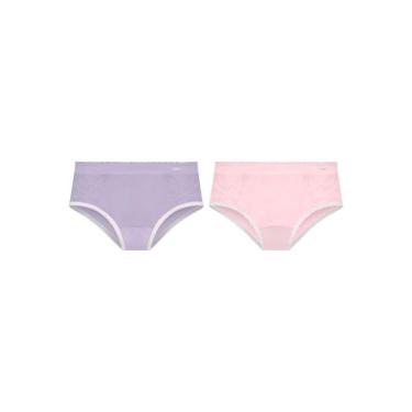 Imagem de KIT/2 Calcinha Selene 20670.001 Infantil Sem Costura Poliamida T. M/EG