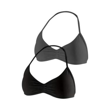 Imagem de Top Esportivo Feminino Acolchoado Com Costas Abertas, Tipo Halter, Par