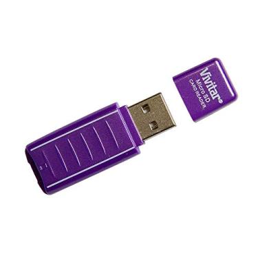 Imagem de Leitor e Gravador de Cartão Micro SD Via USB, Vivitar, Acessórios para Câmeras Digitais