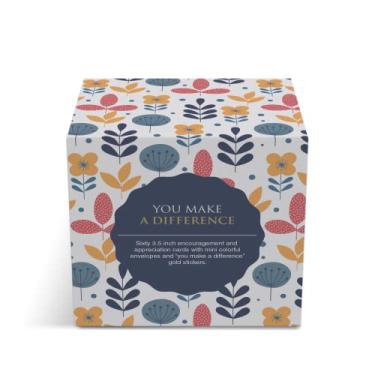 Imagem de Dessie 60 cartões inspiradores You Make a Difference com envelopes e selos correspondentes. 60 cartões motivacionais e de incentivo com afirmações positivas. Ótimos presentes atenciosos.