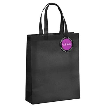 Imagem de Sacola Ecobag 32x38cm em TNT Premium Selada Strong TopGet - Preto