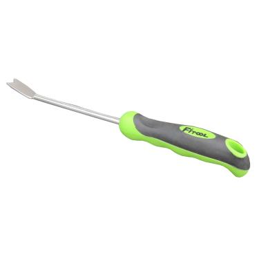 Imagem de FITOOL Aço inoxidável liso Weeder de 33 cm – Premium Garden Hand Weeder – Deep Underground Weeder – Lâmina de aço inoxidável Espelho polimento – com alça ergonômica macia de duas cores