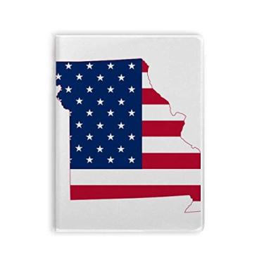 Imagem de Caderno em forma de bandeira de estrelas e listras do Missouri USA