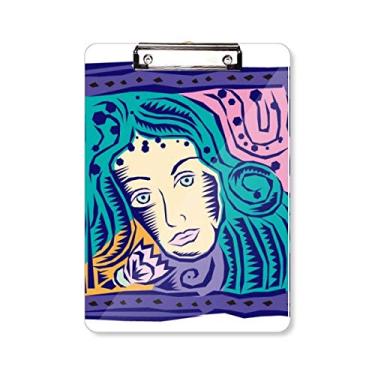 Imagem de Constellation Virgem México Cultura Gravadora Prancheta Pasta Bloco de Escrita Placa de Apoio A4