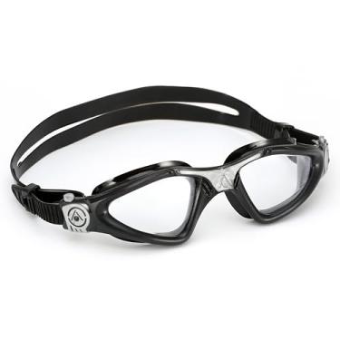 Imagem de ÓCULOS DE NATAÇÃO AQUA SPHERE MODELO KAYENNE PRETO/PRATA - LENTE TRANSPARENTE
