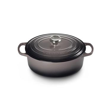 Imagem de Le Creuset Forno holandês oval de ferro fundido esmaltado, 5 L, Oyster
