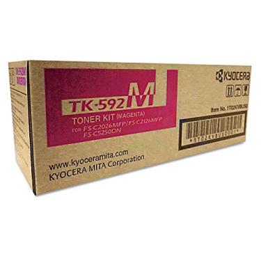 Imagem de Kit de toner preto Kyocera 1T02KV0US0 modelo TK-592K para C5250DN/C2026MFP/C2126MFP, Kyocera genuína, até 7000 páginas