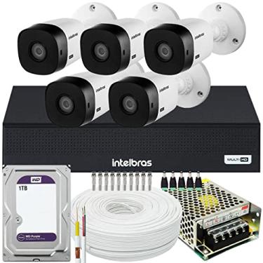 Imagem de Kit Cftv Intelbras 5 Câmeras vhl 1220 Full HD 1008 1T Purple