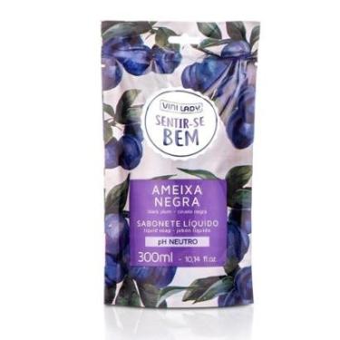 Imagem de Sachê Sabonete Líquido Sentir-se Bem Ameixa Negra 300ml Vini Lady-Unissex