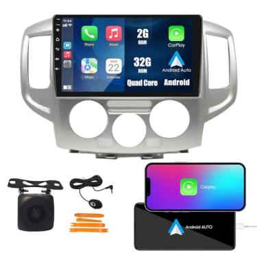 Imagem de Kunfine Car CarPlay Android Navegação Automática Rádio GPS Estéreo Câmera Reversa Tela IPS Touchscreen Tablet Pad Media Player para Nissan Nv200 2013-2019, se Aplicável Quad Core 2G + 32G