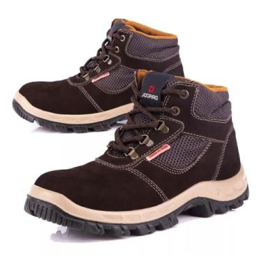 Imagem de Bota Botina Segurança Epi Bracol Denver Couro Nobuck Pvc Ca (Moderno, MARROM, BR, Adulto, Numérico, 46)