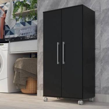 Imagem de Armario Lavanderia Michele 2 Pts 1,10m Com Rodinhas