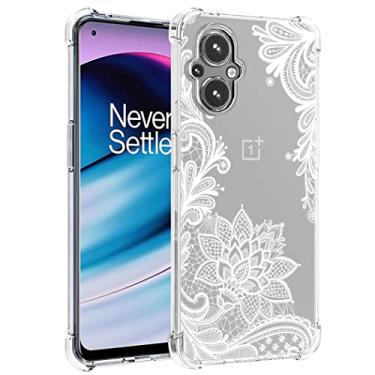Imagem de sidande Capinha de Celular, Capa para OnePlus Nord N20 5G, Capa OnePlus N20 para Meninas e Mulheres, Capa Protetora Fina de TPU Flexível Floral Transparente para OnePlus Nord N20 5G (Mandala)