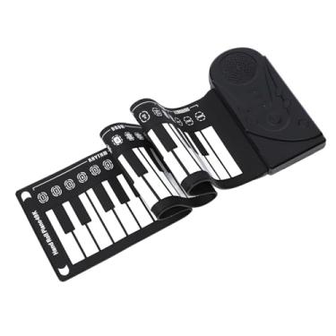 Imagem de Teclado Portátil Rolante de 49 Teclas Multifuncional, Teclado de Alto-falante Com 49 Teclas para Prática, Músicas DIY ABS, Silicone [amantes de música] (Preto)