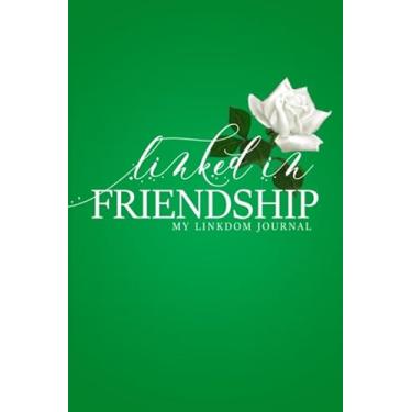 Imagem de Linked in Friendship: Rich Emerald Green Journal with White Flowers Inspired by The Links, Incorporated | Sister Link Gift for New Members, Newly ... and White Notebook for leading Businesswomen