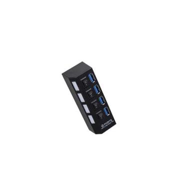 Imagem de Hub USB MD9 por NTC C/ Interruptor de Energia 4 Portas USB 3.0