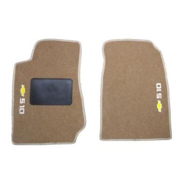 Imagem de Kit Tapete Carpete Para Chevrolet S10 2013 Até 2019 Caramelo - Master 
