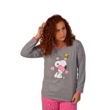 Imagem de Pijamas Feminino Inverno Manga Longa Malha Atacado - SLEEP PIJAMAS, Ci