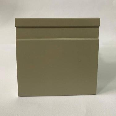 Imagem de Kit com 5 Barras Rodapé de Poliestireno 10cm X 15mm Frisado Color 12m Grey