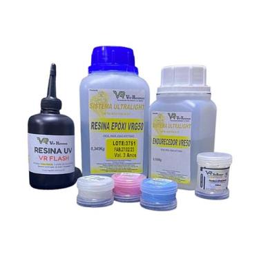Imagem de Kit Resinagem Eternização 500g DoceElo Joias Vip Resinas
