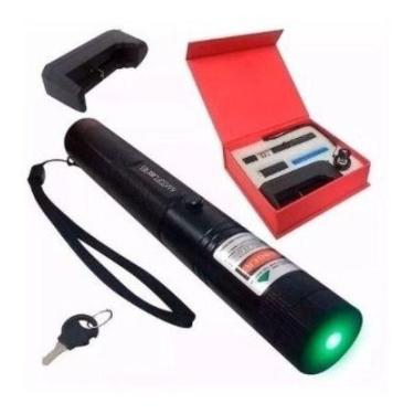 Imagem de Caneta Laser Pointer 303 Com Chave Laser Verde Alcance 50km - oem