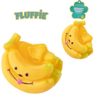 Imagem de 2 Brinquedo Mordedor Pet Brinquedo com Apito Cachorro Banana - Moment