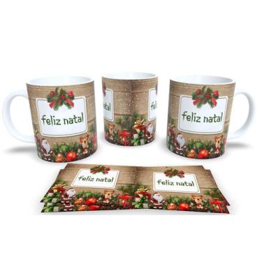 Imagem de Canecas de Porcelana Personalizadas Natal 5 - Estampa Sublimada, Mod.9
