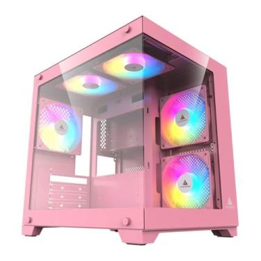 Imagem de Gabinete Gamer Acegeek Vacancy L375 | Mid-Tower | Lateral de Vidro | Rosa | AG-VACANCY-L375-PK