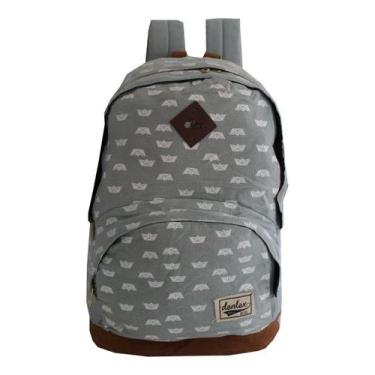 Imagem de Mochila Jeans Escolar Femina Estampada Juvenil Resistente - Denlex
