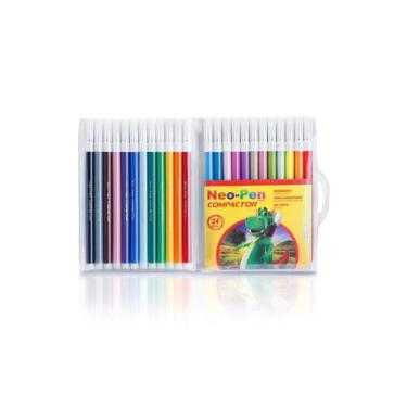 Imagem de Caneta Hidrográfica 24 Cores Grande Neo Pen - Compactor