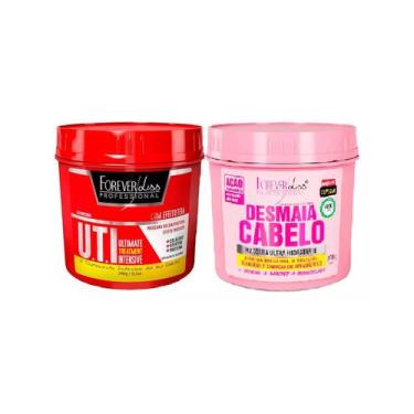 Imagem de Kit 02 Mascaras Desmaia Cabelo e UTI Forever Liss - Forever Liss Profi