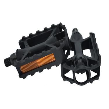 Imagem de Pedal Mtb 1/2 Mount Barra Nylon C/ Refletor S/ Esfera Preto - ROYAL CI