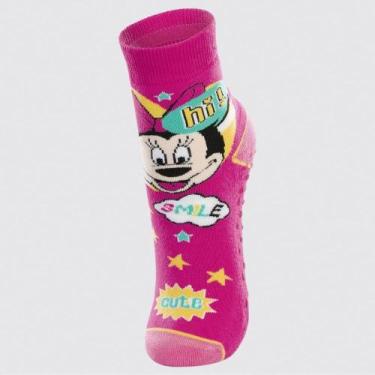 Imagem de Meia Infantil Lupo Minnie Cano Alto 2942 Antiderrapante, 24/29, Pink