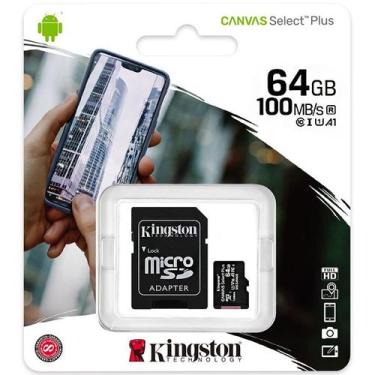 Imagem de Cartao de Memoria Micro SD de 64GB Kingston Canvas Select Plus SDCS2/6