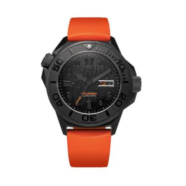 Imagem de Relógio de mergulho automático masculino UNDONE Aquadeep 43 mm, resistência à água 500 M, relógio de pulso masculino com pulseira de borracha