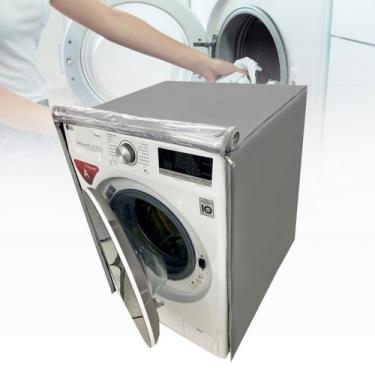 Imagem de Capa para lava e seca lg 12kg wd125rd transparente - Clean Capas, CINZ