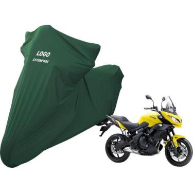 Imagem de Capa De Moto Kawasaki Versys 650 Sob Medida Com Logo - Mz, Verde