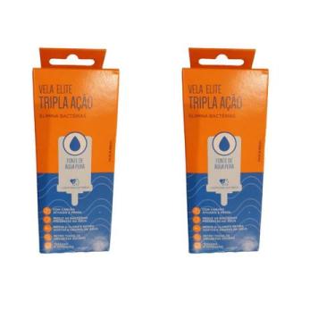 Imagem de Kit 02 Un Vela Elite Tripla Ação Para Filtros Por Gravidade