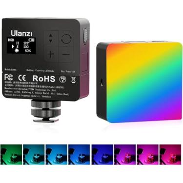 Imagem de ULANZI VL49 Pro RGB Video Light, Mini Câmera LED recarregável 360° Full Color Portátil, 2500-9000K Dimmable LED Panel Lamp w LCD Display, Photography Lighting Support Magnetic Attraction