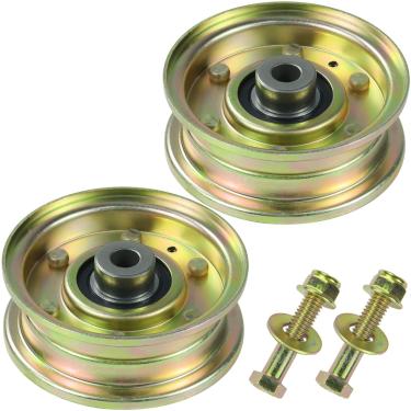 Imagem de NIDAIFEI Pacote com 2 polias intermediárias 756-0981 substitui MTD 75604224, 756-04224, 756-0981A, 756-0981B, 956-0981 para MTD LT1042, LT1050, LTX 1046, LT1046, LX1046, LX. 420, LTD. X 1045, LT1042,