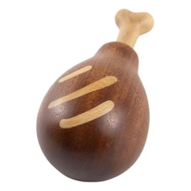 Imagem de WEIGANGFANG Abridor de garrafa de perna de frango de madeira ímã de geladeira abridor de cerveja decorativo