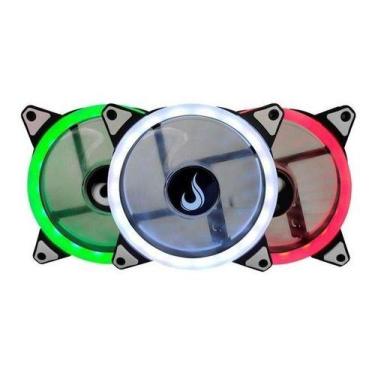 Imagem de Kit 3 Cooler Fan Rise Smart  RGB Dual Led  120mm - RM-FN-02-RGB